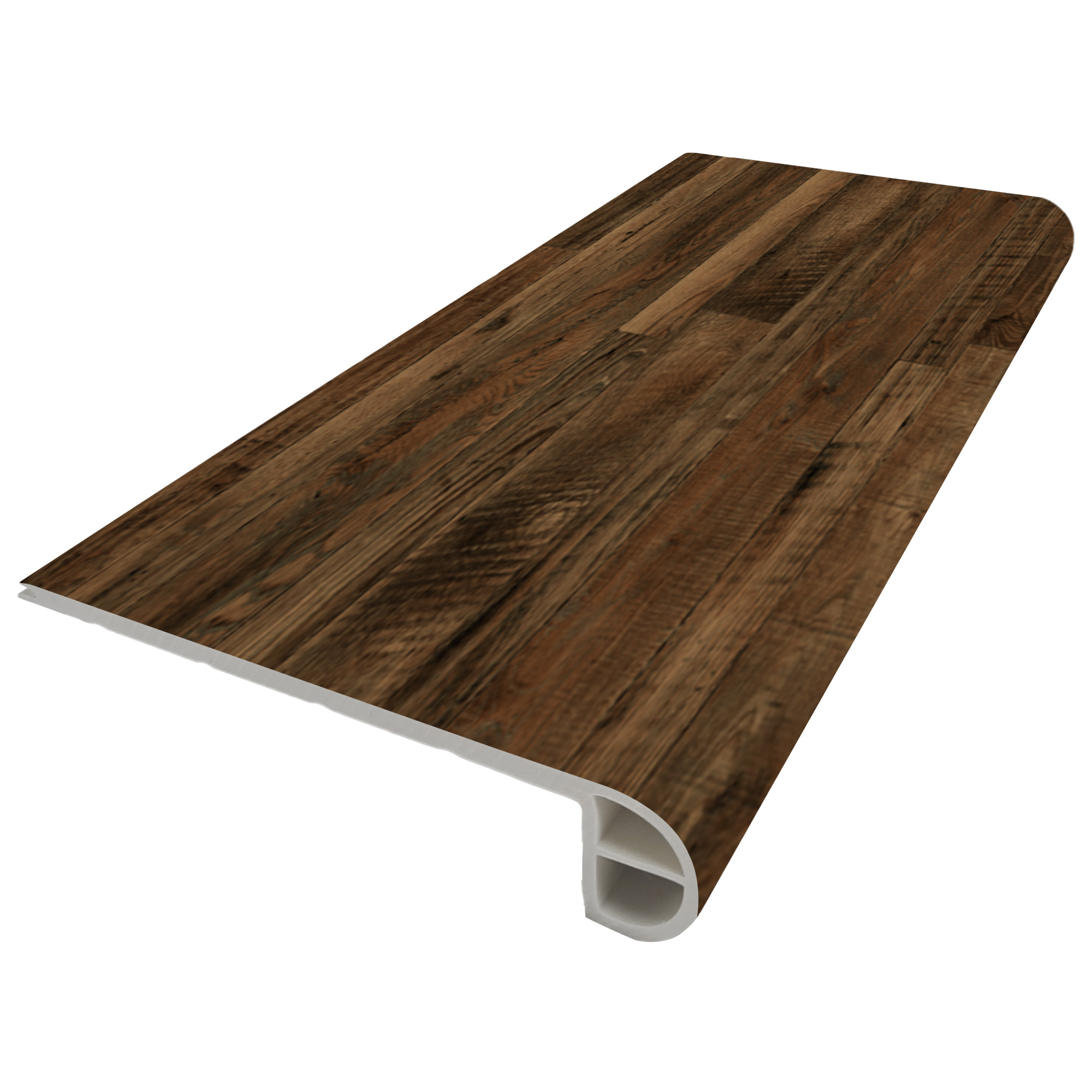 Bambino Series BB-VIII-S Flush Stair Nose, 94-1/2 in L, 4.34 in W, 0.2 in Thick, SPC, Chambery